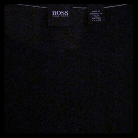 Hugo BOSS All Black Baumwolle Italian Sweater